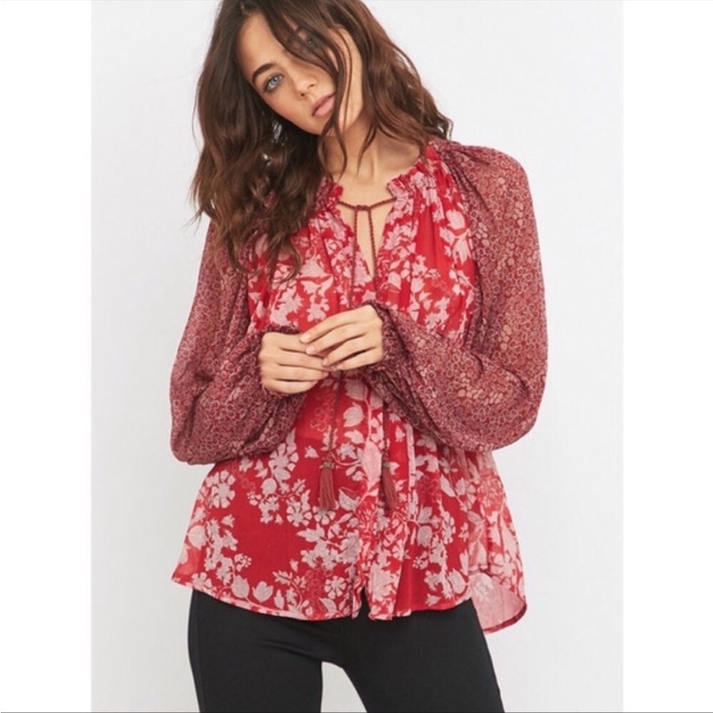Free People Hendrix Floral Top